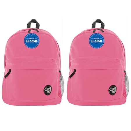 Bazic Classic Backpack 17in Fuchsia, PK2 1056